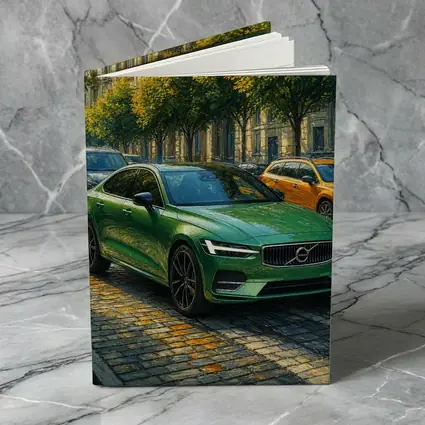 Volvo S60 Green Sedan Cobblestone Street