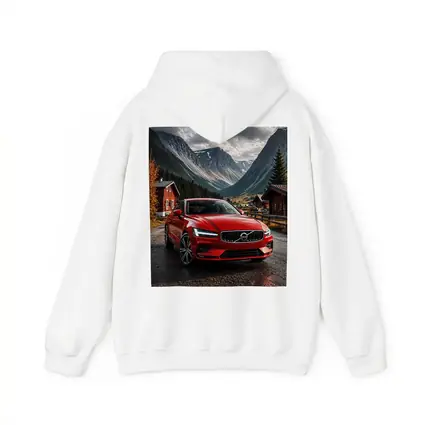 Volvo S60 Red Sedan Mountain Valley Setting