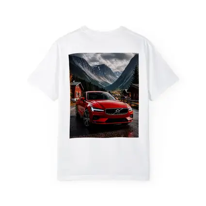 Volvo S60 Red Sedan Mountain Valley Setting