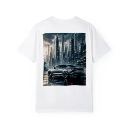 Volvo S60 Futuristic City Skyline Art