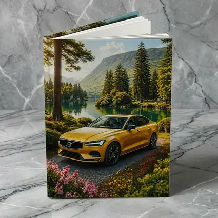Volvo S60 Yellow Sedan by Mountain Lake