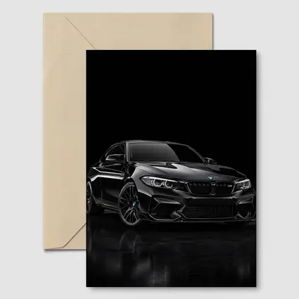 BMW M2 Black Coupe Dark Studio