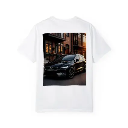 Volvo V40 Black Parked Urban Street Sunset