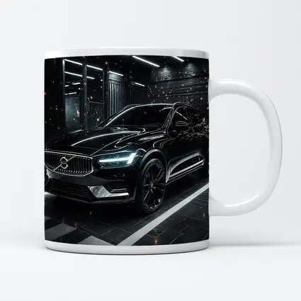 Volvo XC60 Black SUV Dark Garage