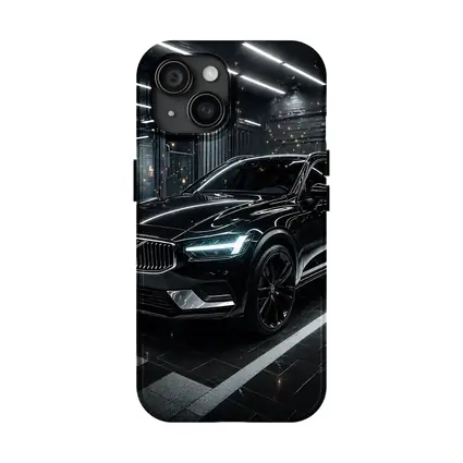 Volvo XC60 Black SUV Dark Garage
