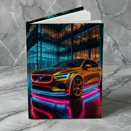 Volvo V40 Neon Lights City Night