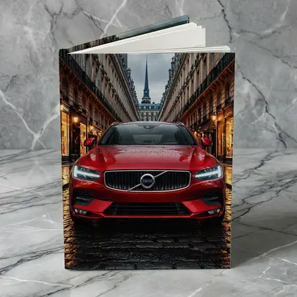 Volvo S60 Red Car Paris Street