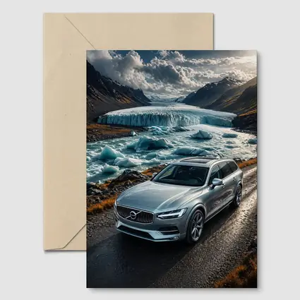 Volvo V90 Cross Country Glacial River Drive