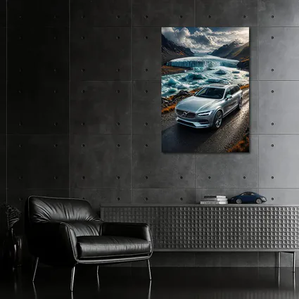 Volvo V90 Cross Country Glacial River Drive