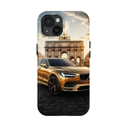 Volvo V90 Gold Paris Arc de Triomphe