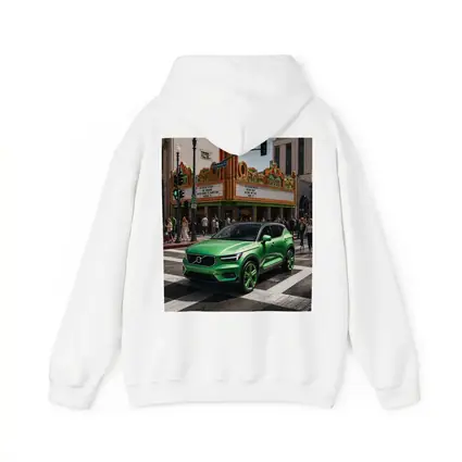 Volvo XC40 Green Hollywood Boulevard City Street