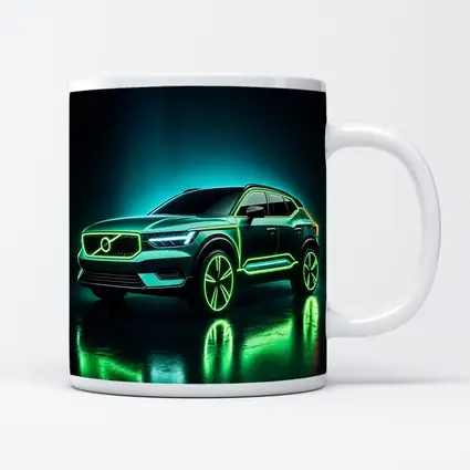 Volvo XC40 Neon Green Dark Studio