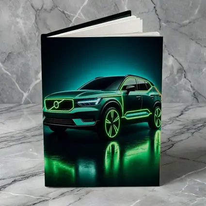 Volvo XC40 Neon Green Dark Studio