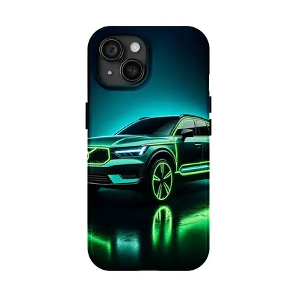 Volvo XC40 Neon Green Dark Studio