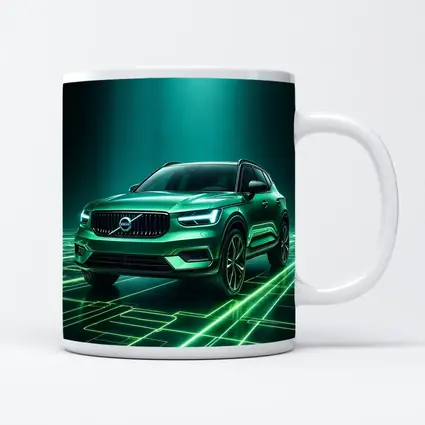 Volvo XC40 Green Neon Glow Art