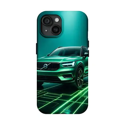Volvo XC40 Green Neon Glow Art