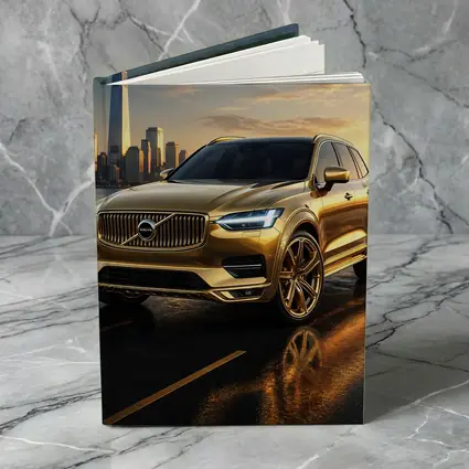 Volvo XC60 Gold City Skyline Sunset