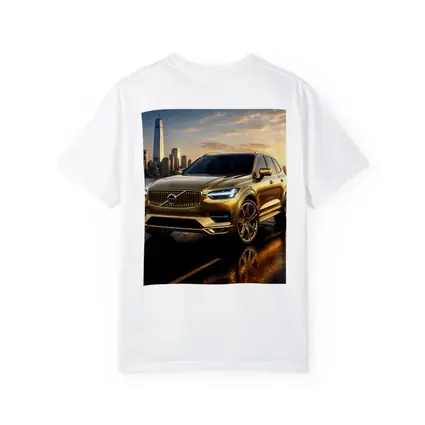 Volvo XC60 Gold City Skyline Sunset