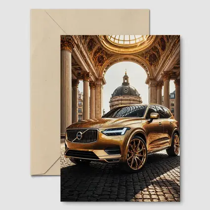 Volvo XC60 Gold SUV Classical Architecture
