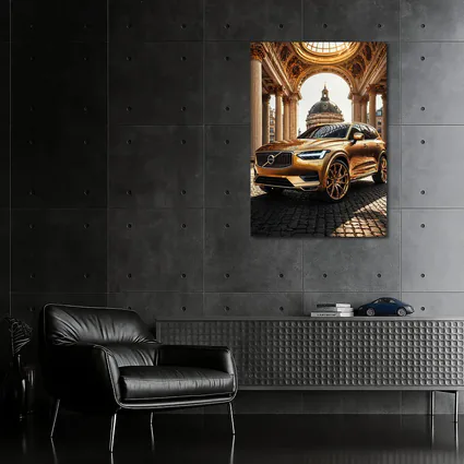 Volvo XC60 Gold SUV Classical Architecture