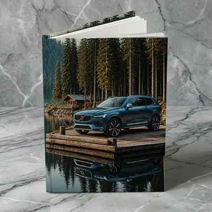 Volvo XC60 Parked on Lakeside Forest Dock