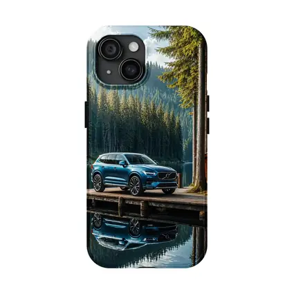 Volvo XC60 Parked By Mountain Lake