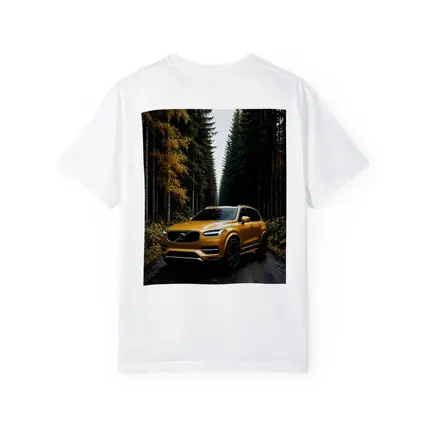 Volvo XC90 Gold SUV Forest Road