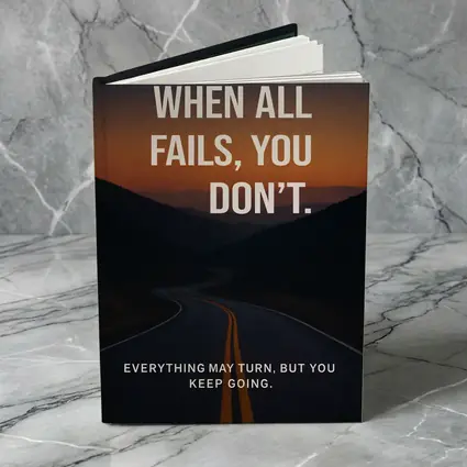 Mindset Quote Road Sunset Motivational Art