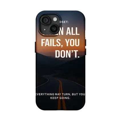 Mindset Quote Road Sunset Motivational Art