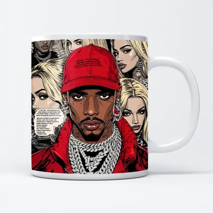 Urban Pop Art Comic Style Hip Hop Portrait