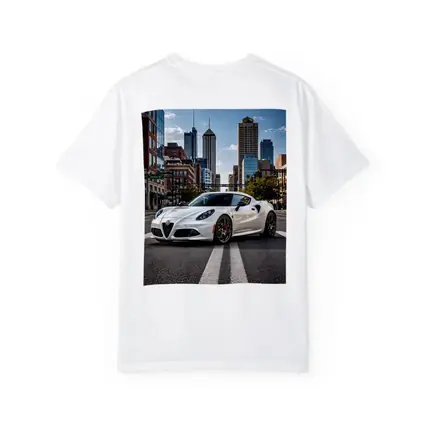 White Alfa Romeo 4C City Street