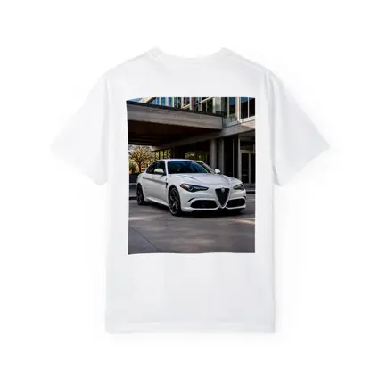 Alfa Romeo Giulia White Urban Architecture Setting