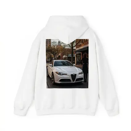 Alfa Romeo Giulia White Urban Street Scene