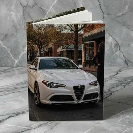 Alfa Romeo Giulia White Urban Street Scene