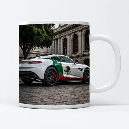 Aston Martin DB11 Mexican Flag Urban Plaza