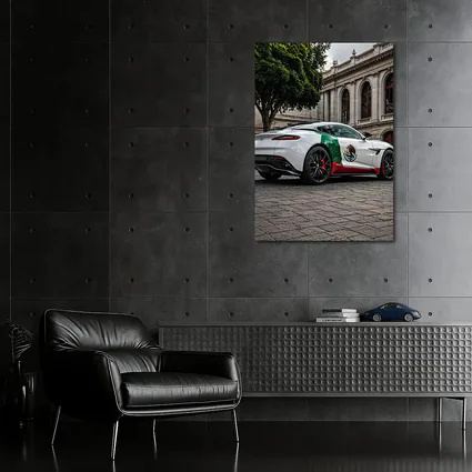 Aston Martin DB11 Mexican Flag Urban Plaza