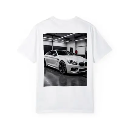 White BMW M6 Parked in Garage