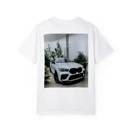 BMW X6 M White SUV Plants Background
