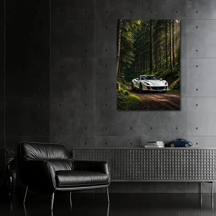 White Ferrari 812 Superfast Forest Road