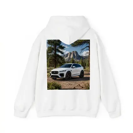 White Jaguar F-Pace SVR Mountain Forest Setting