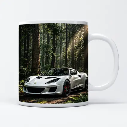 White Lotus Evora Sports Car Forest