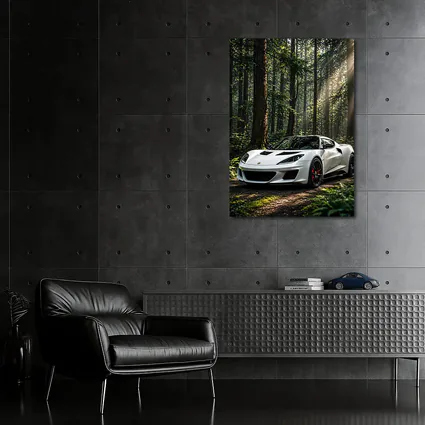 White Lotus Evora Sports Car Forest