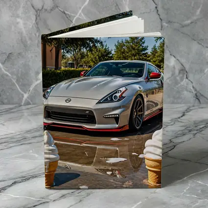 Nissan 370Z Silver Sports Car Sunny Day