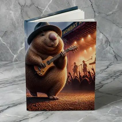 Wombat Rocker Playing Guitar Live Music Club