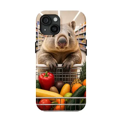 Wombat Shopping Fresh Vegetables Grocery Store