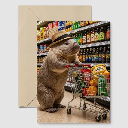 Wombat Shopping Cart Supermarket Grocery Store