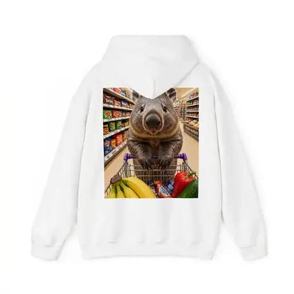 Wombat Grocery Shopping In Supermarket Aisle