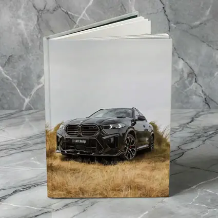 BMW X6M Black SUV Grass Field