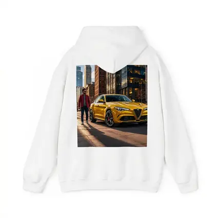 Alfa Romeo Stelvio Yellow Urban Street Scene
