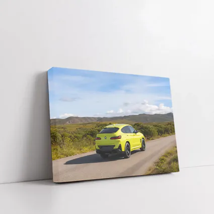 BMW X4 M Yellow On Country Road